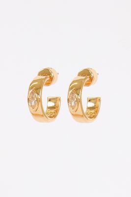 Small Marquise Hoops