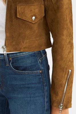 High Collar Jacket Double Espresso