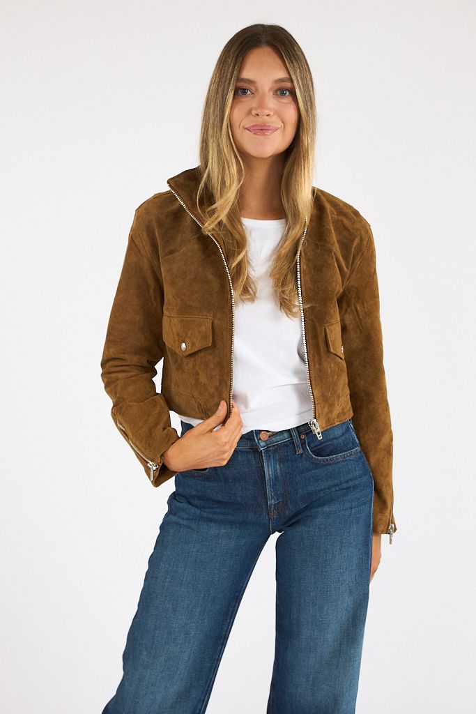 High Collar Jacket Double Espresso, Blanknyc