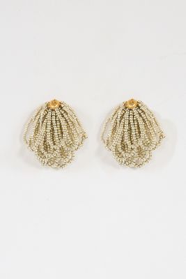 Dot Short Fringe Earring