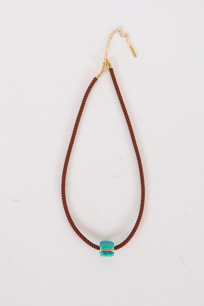 Celine Turquoise Cord Necklace