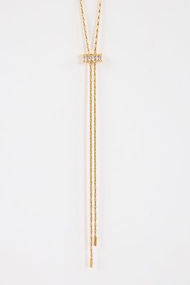 18K Baguette Lariat