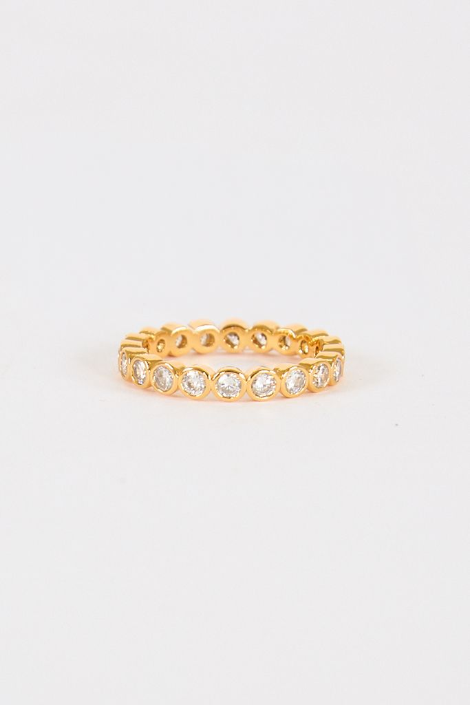 18K Gold Tennis Ring