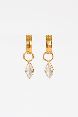 Marquis Drop Hoops