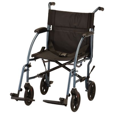 NOVA ® Ultra Lightweight Transport Chair - 19" with Swing Away Footrest (379)
