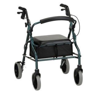 NOVA® ZOOM Rolling Walker, Color: Blue, Seat Height: 18