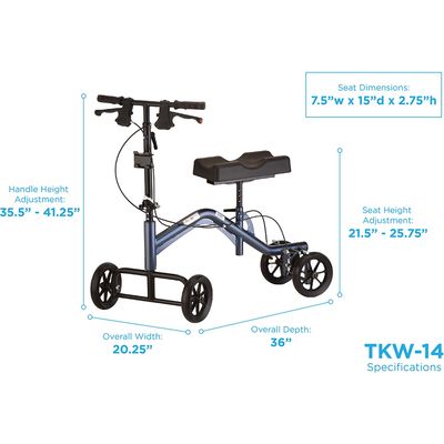 Turning Knee Walker Heavy Duty Tall (TKW-14)