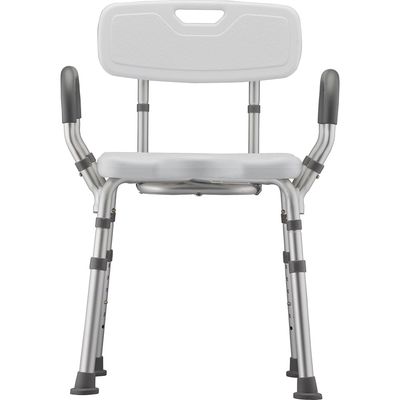 NOVA Bath Seat with Arms &amp; U-Shaped Cutout (9037-R)