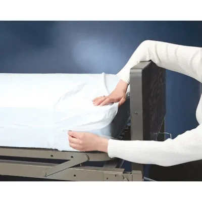 Deluxe Vinyl Mattress Cover, Size: Hospital Contour - 80X36X6 (1001)