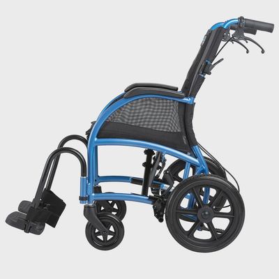 STRONGBACK Excursion 12+AB Transport Wheelchair with 18" or 20" Seat, 12" Rear Wheels, Attendant Brakes