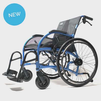 STRONGBACK 24HD Heavy Duty Wheelchair (1036DB) with 22” SEAT, 24" REAR WHEELS, DRUM BRAKES
