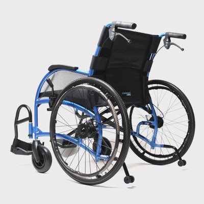 STRONGBACK 24HD Heavy Duty Wheelchair (1036DB) with 22” SEAT, 24" REAR WHEELS, DRUM BRAKES