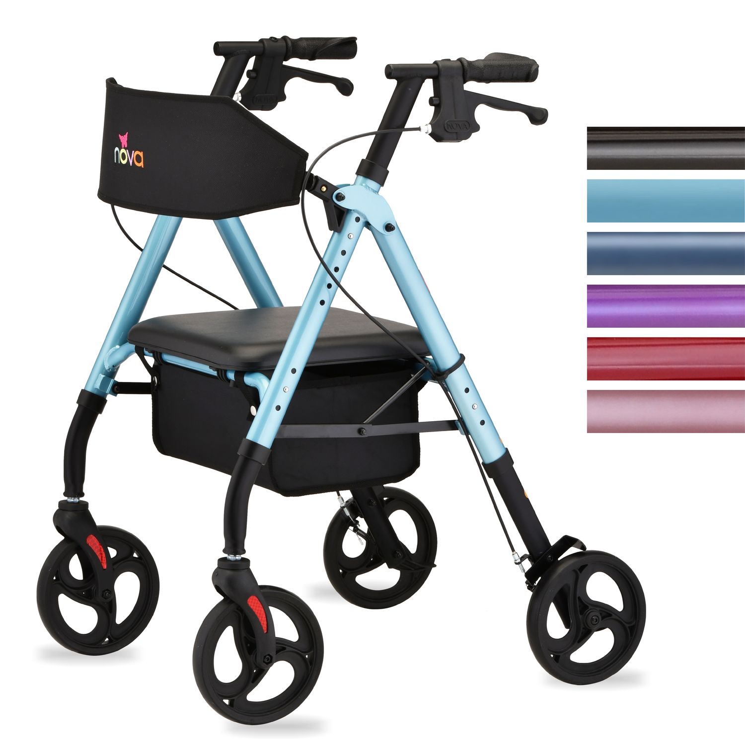 Nova Star 8 WB Rollator (4258), Color: Sky Blue