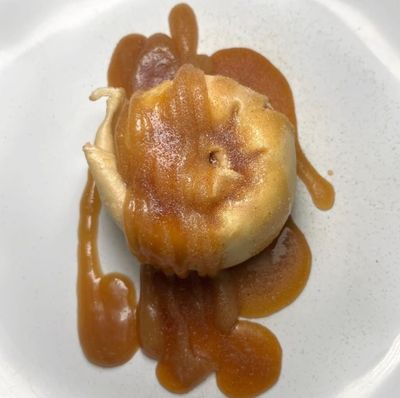 Sweet Roll with Caramel Sauce