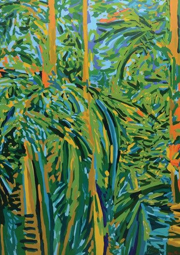 Palm Grove Greeting Card