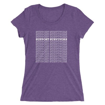 Support Survivors Fitted Tee