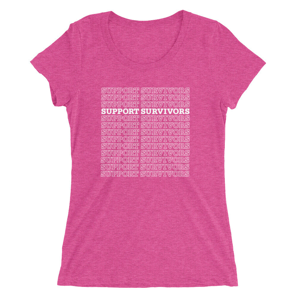 Support Survivors Fitted Tee