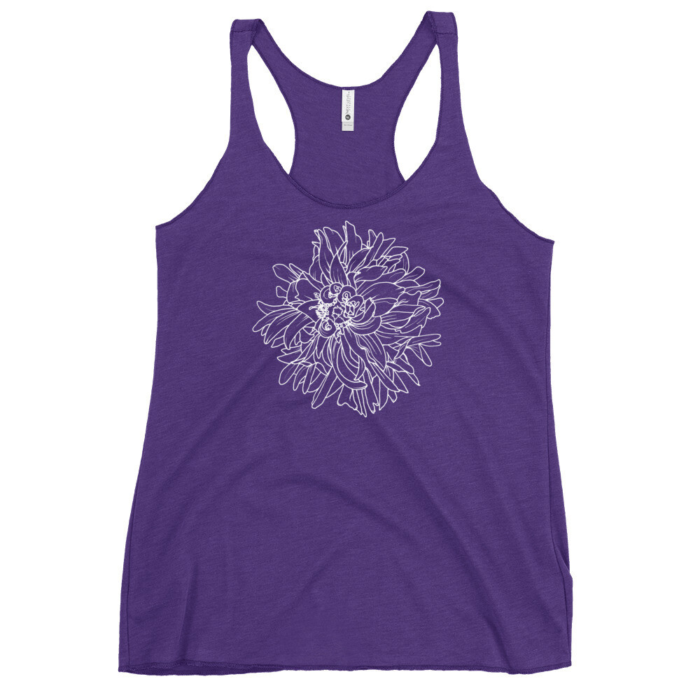 Hope Blooms Fitted Racerback Tank