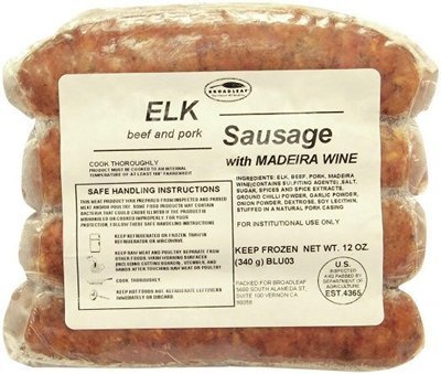 Broadleaf, Elk Sausage, 12 oz.