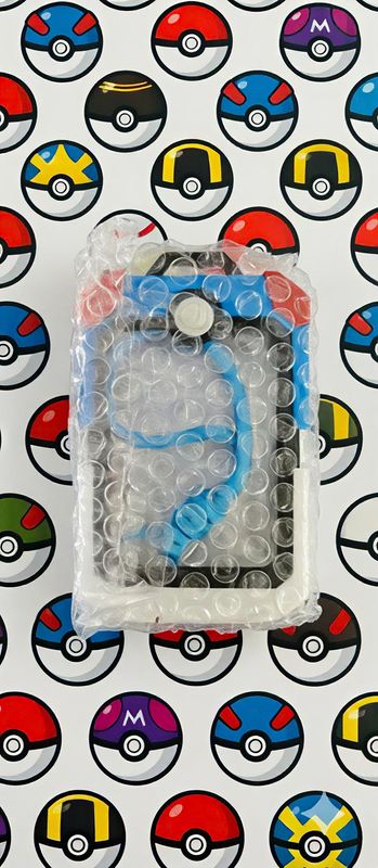 Pokemon Blue PokeBall Trading Card Display Case – Wearable Card Holder 