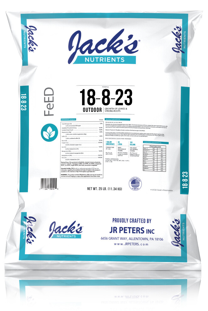 18-8-23 Outdoor, Choose Your Size: 25 lb bag