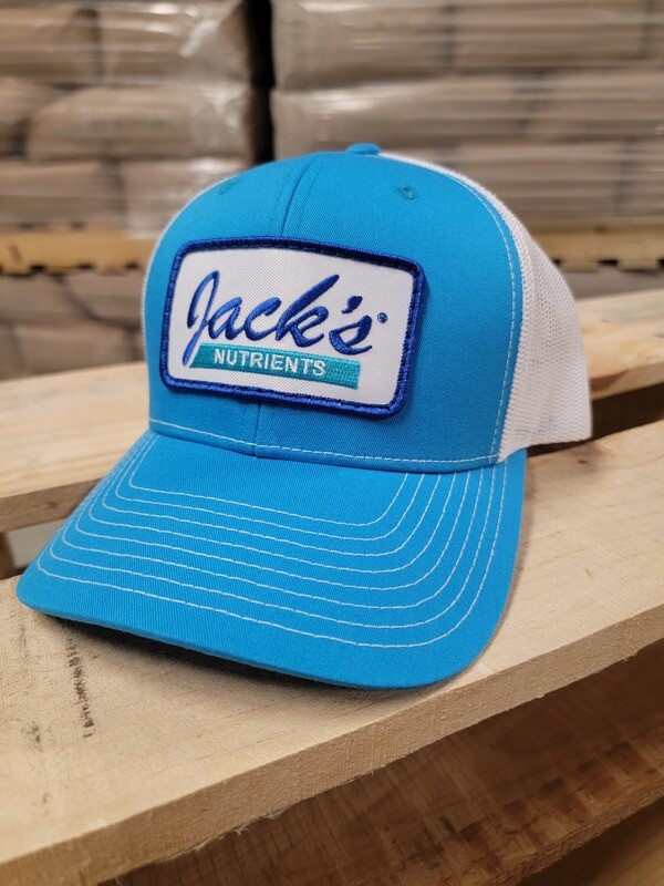 Jack&#39;s Nutrients Standard Mesh Cyan Hat