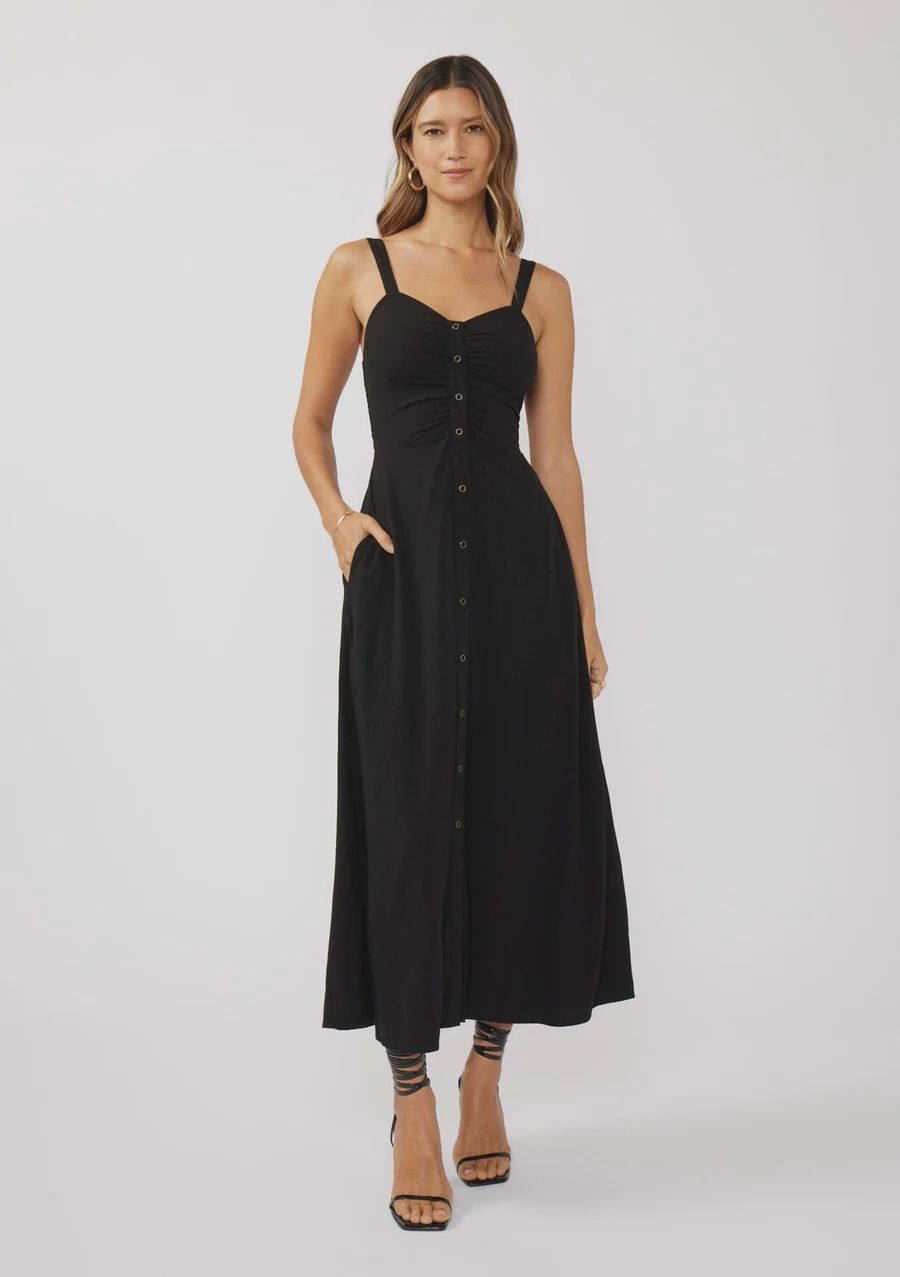 The Everything Black Maxi Dress