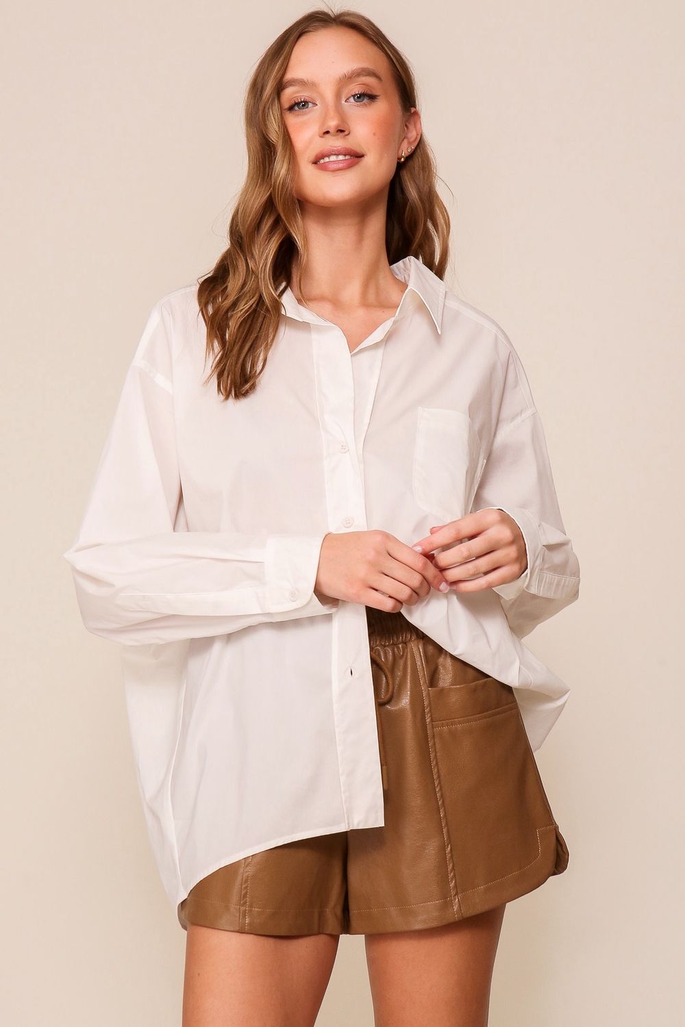 Clarissa Oversized Button Down Shirt