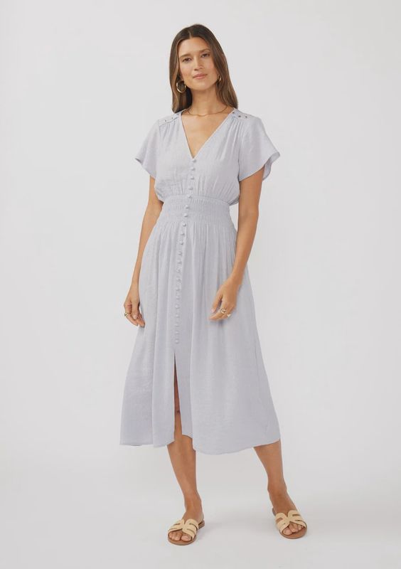 Elle Blue Midi Dress
