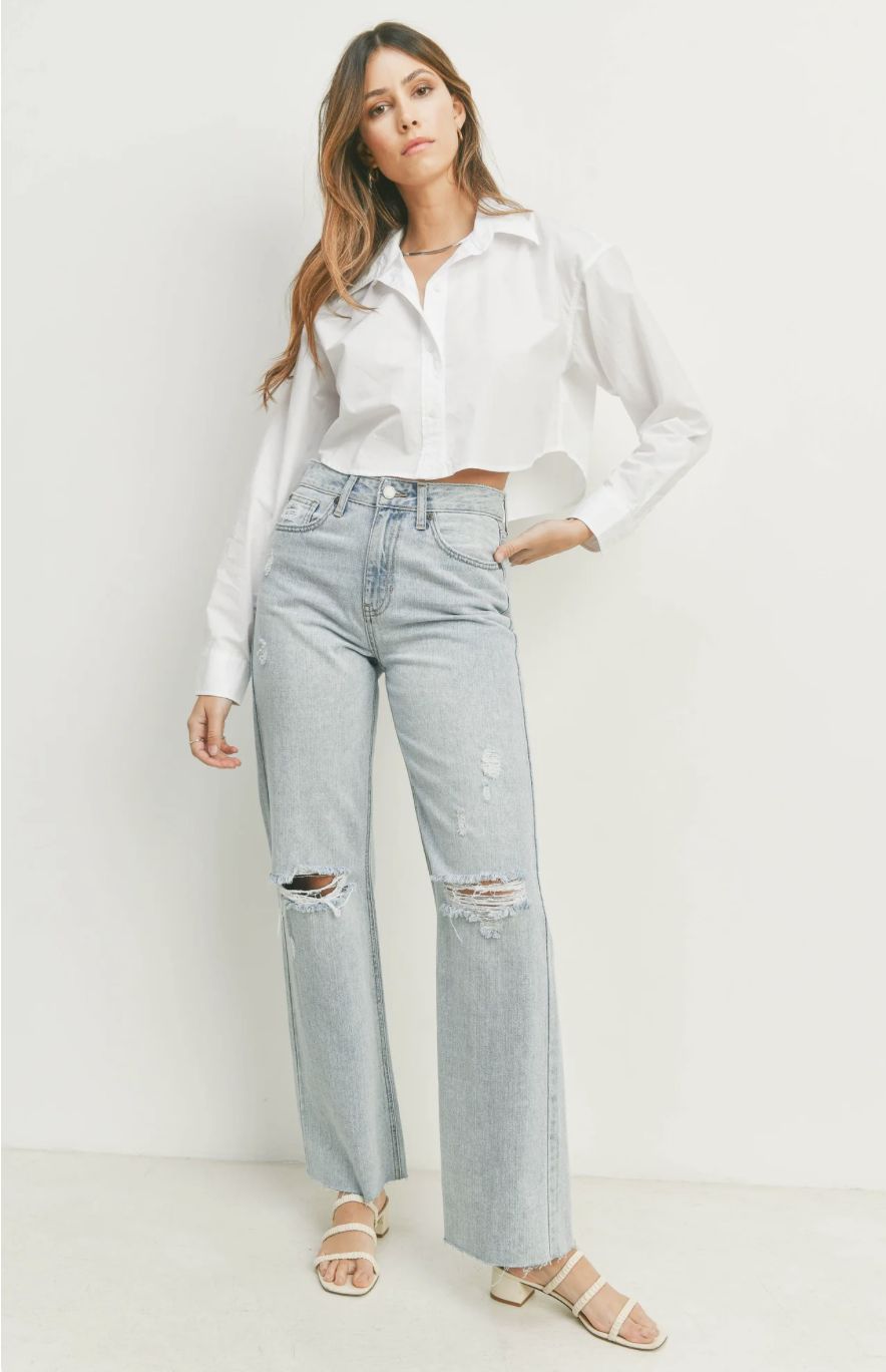 Classic High Rise Straight Denim