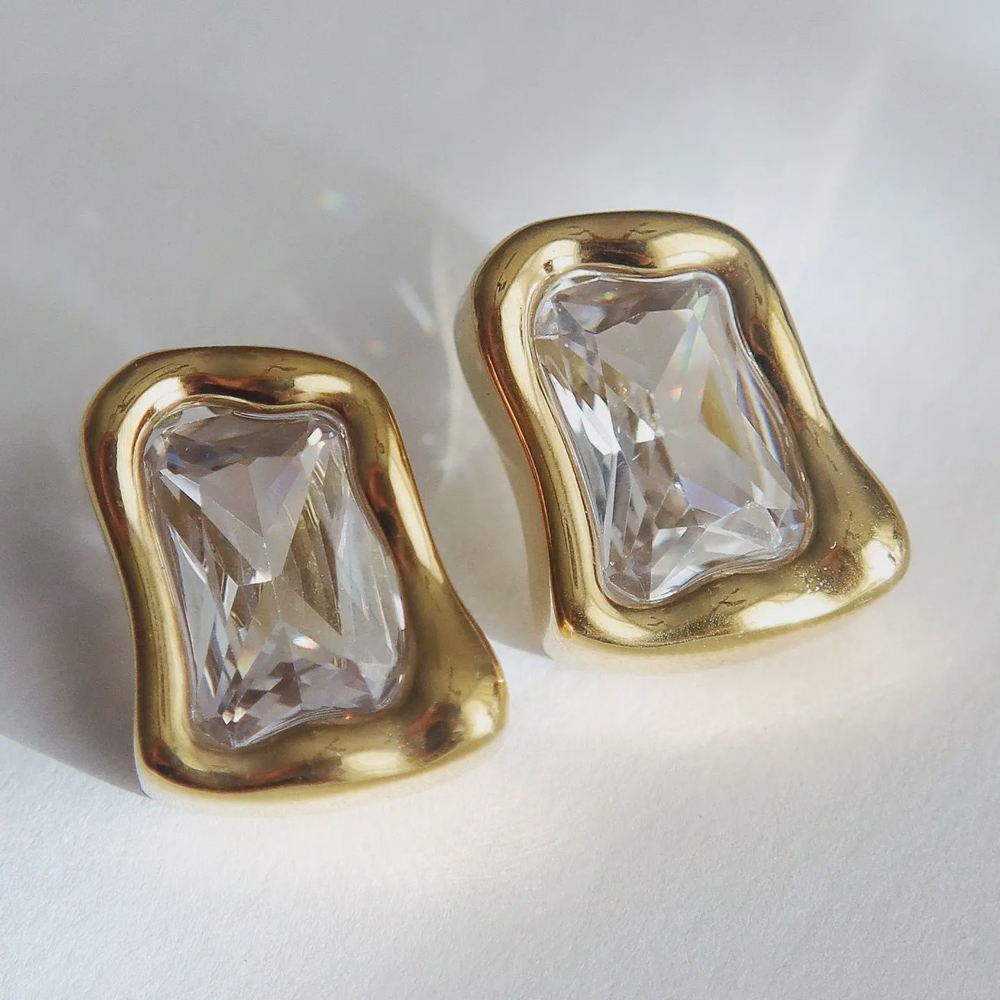 Bella  Earrings | Zirconia Statement Earrings