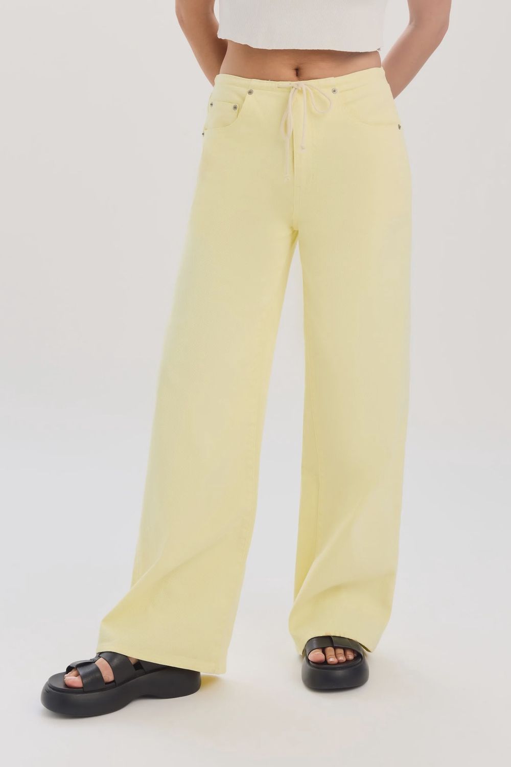 Daze Denim MADISON MID RISE WIDE LEG SUNNY