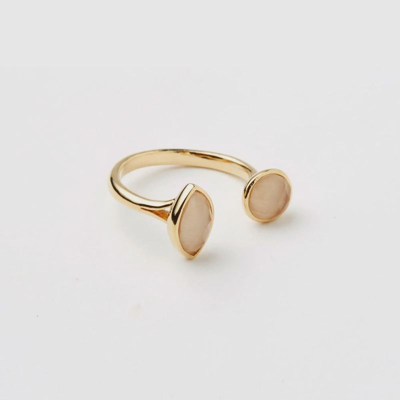 Open Ring with Stone