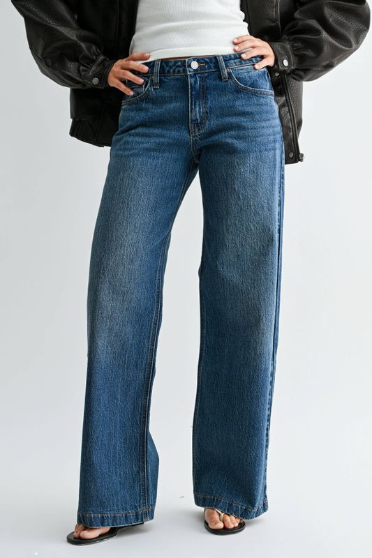 Signature Low Rise Baggy Jean - DARK DENIM - DP880