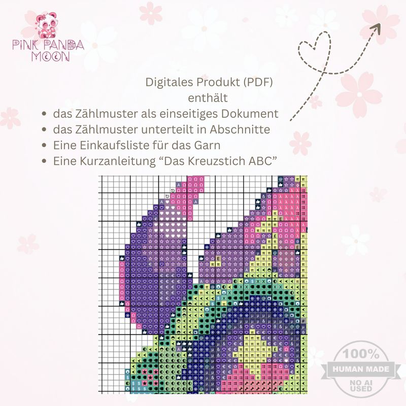 Kreuzstichvorlage Scary Cupcake