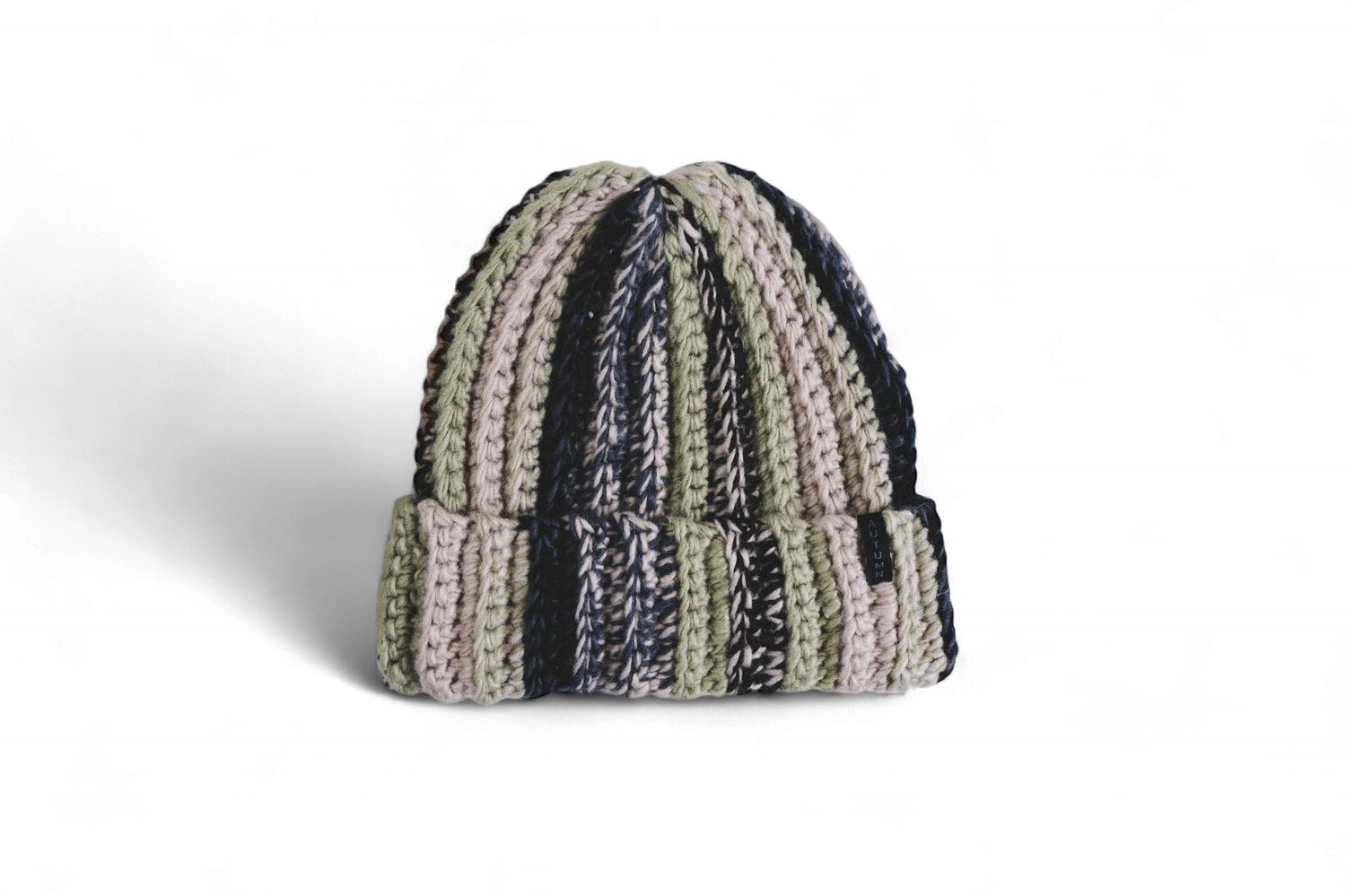 Patchwork Beanie Sand