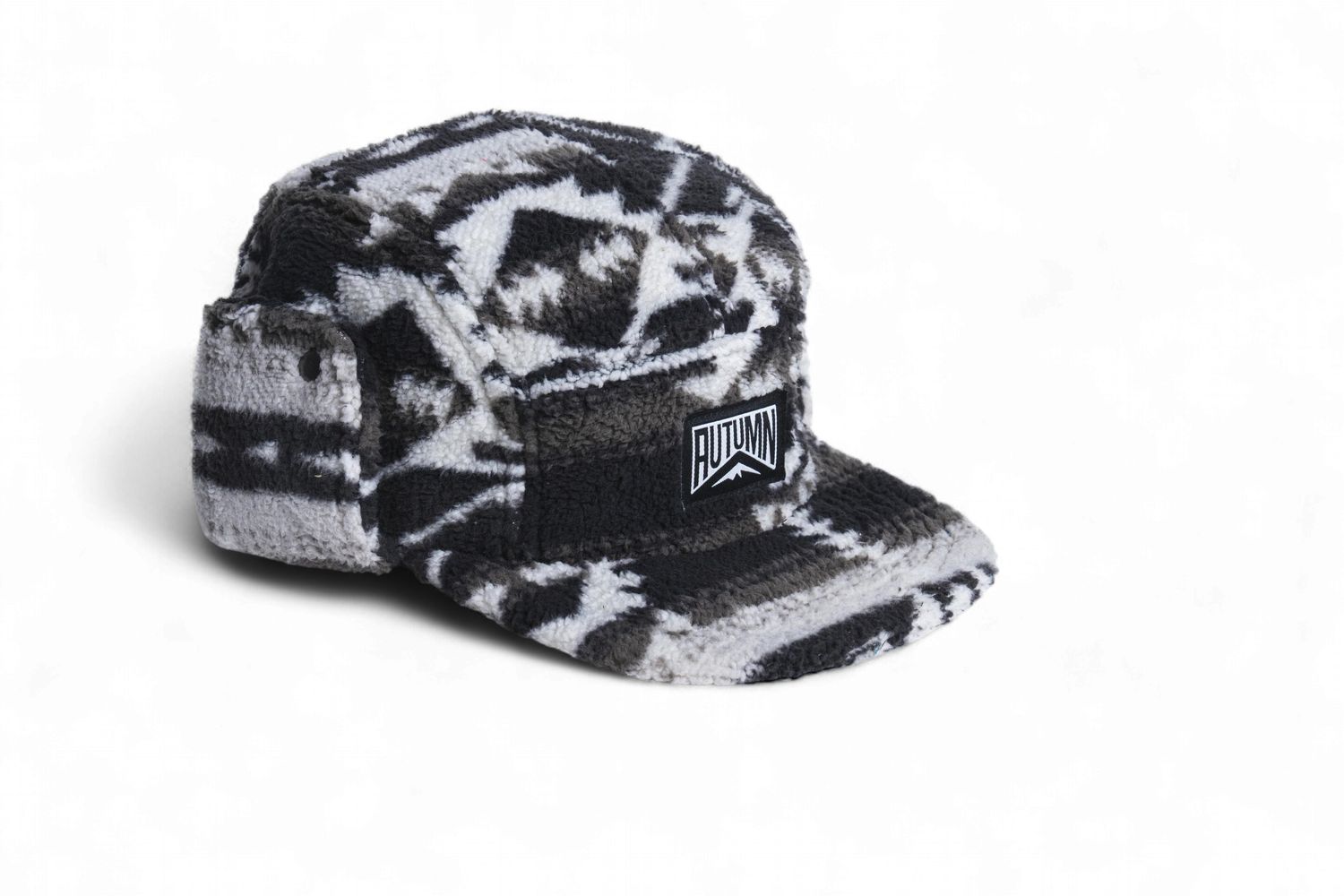 Fleece Flap Cap Black