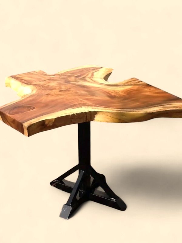 Quicksilver live edge bistro table