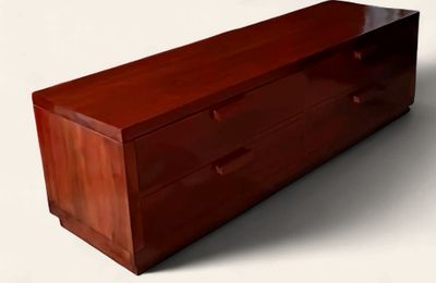 Minimalist Handcrafted Teak TV Stand