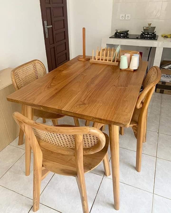 Teak dining group