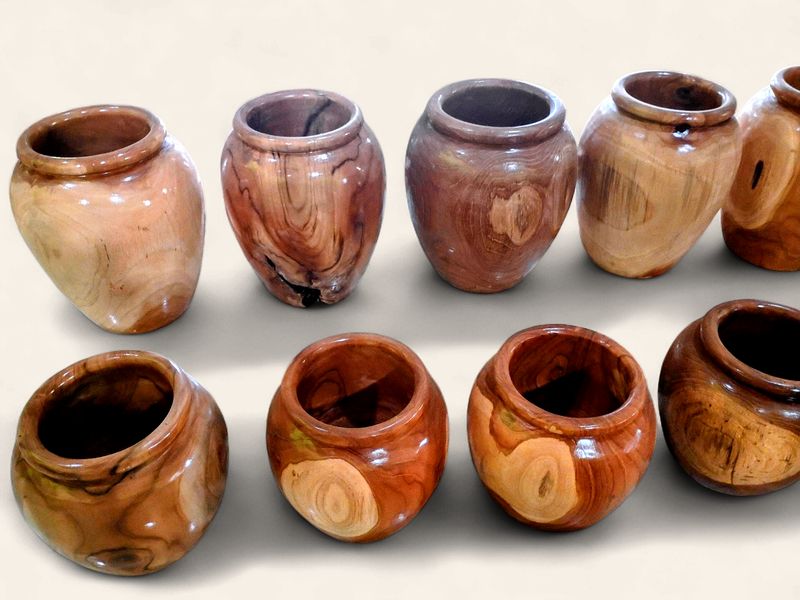 Teak Root Vases Med.