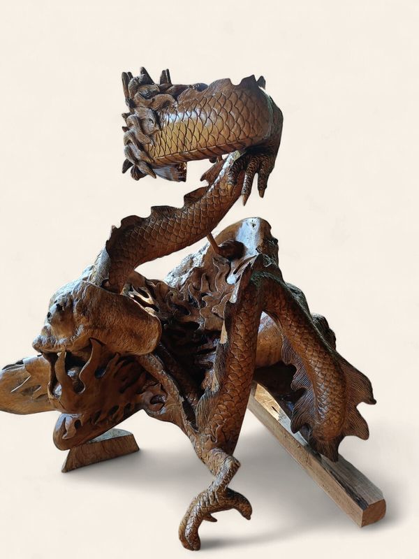 Hand carved Dragon Sculpture