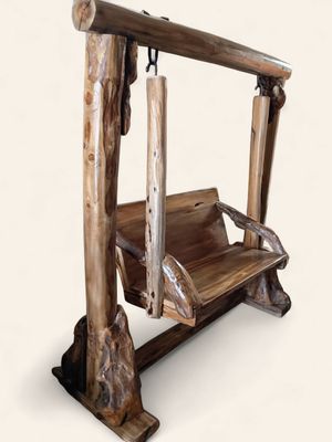 Solid Teak Wood Outdoor Swing