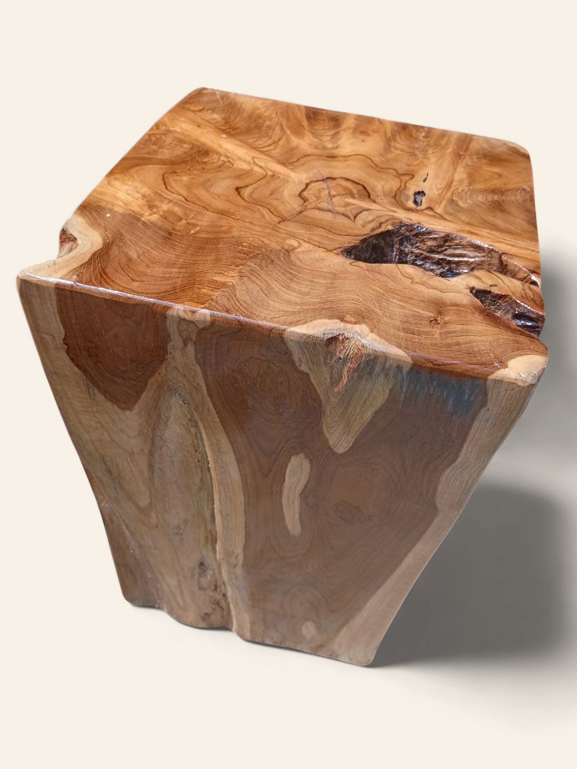 Teak Square Side Table