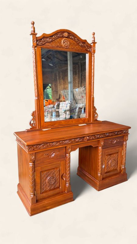 Teak Hand Carved Vanity