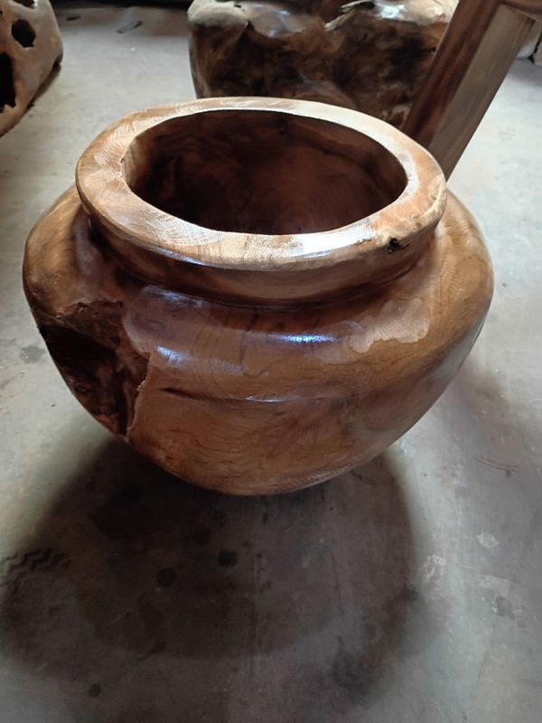 Teak Rootball Planter