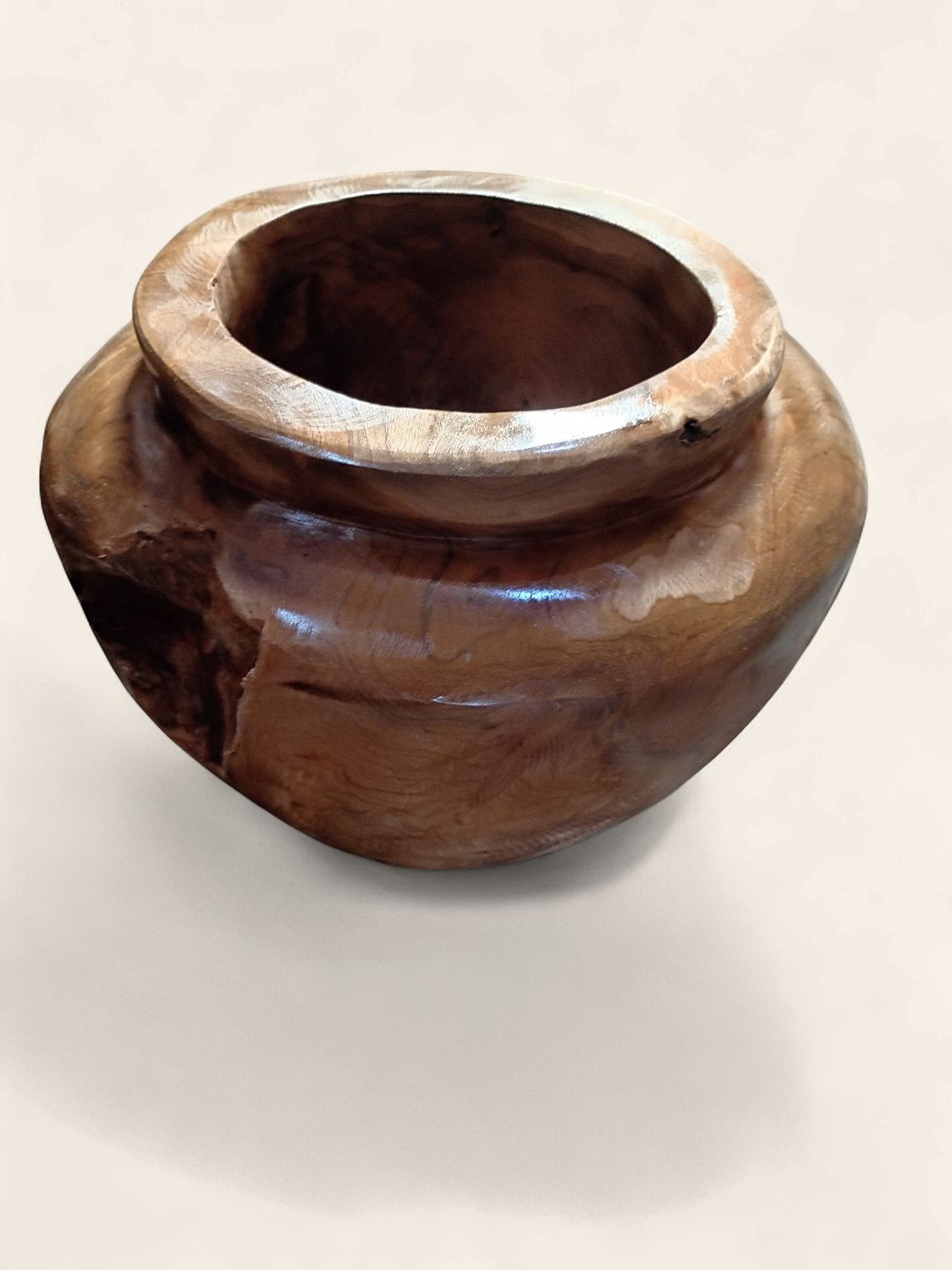 Teak Root Ball Planter