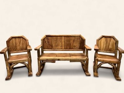 Teak Rocking Set