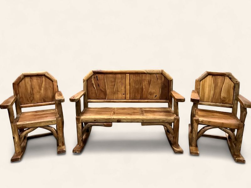 Teak Rocking Set
