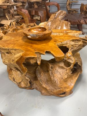 XXXL Teak Root Ball Statement Coffee Table XXXL Teak Root Ball Statement Coffee Table